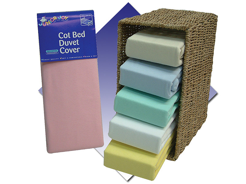 JUNIOR JOY 2 X COT FITTED SHEETS 100% COTTON CREAM