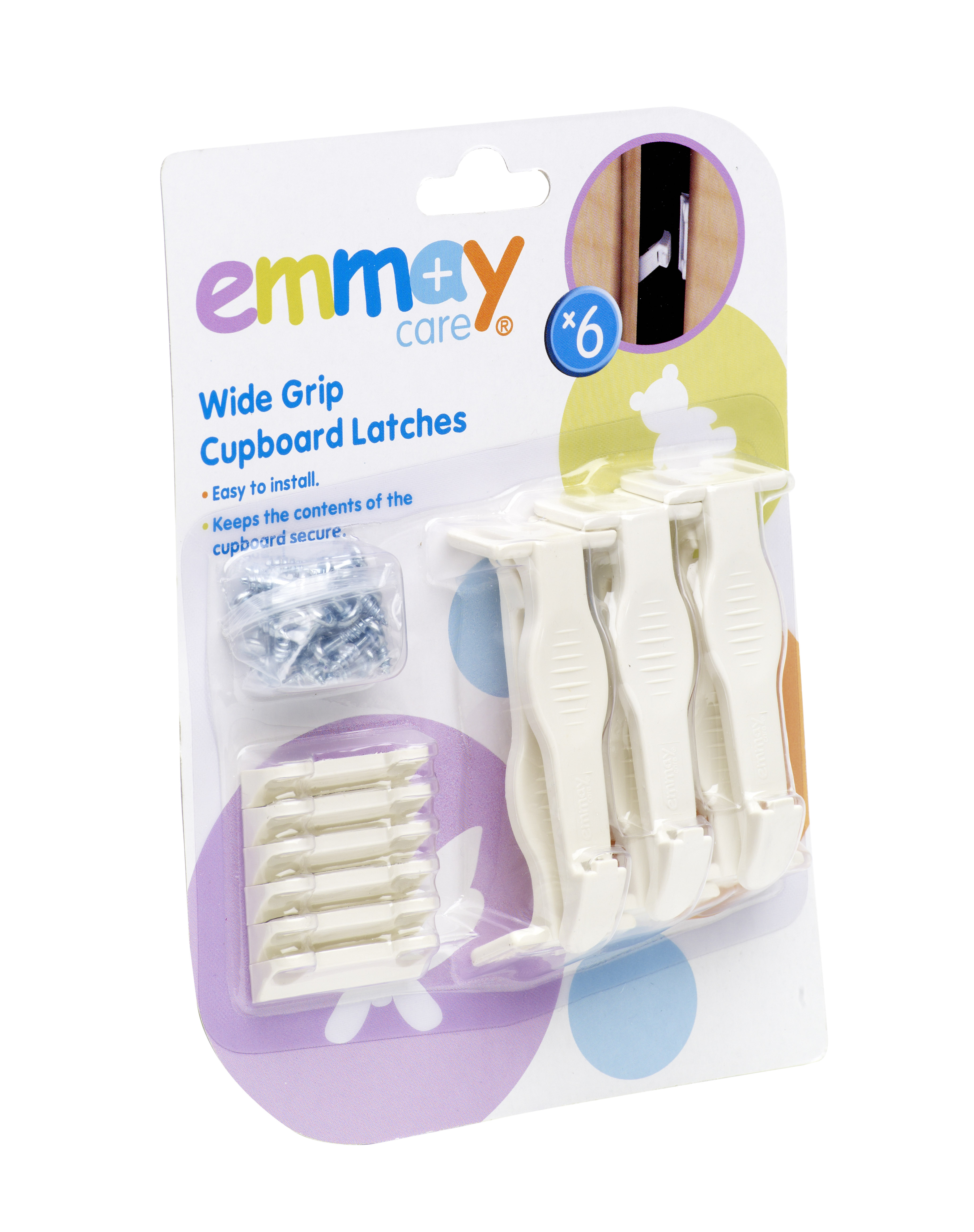 Emmay Care  Safety Wide Grip Cupboard Latches
